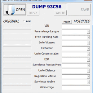 Dashboard Renault Scenic 2 editor